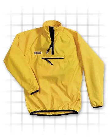 Main view of windshirt in yellow.